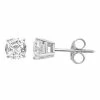 Cheapest 😍 Unbranded 14k White Gold 1 Carat T.W. Round Cut GSI Certified Diamond Solitaire Stud Earrings ❤️