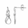 Promo 😍 Unbranded 1/5 Carat T.W. Diamond & Sterling Silver Twist Earrings ✨