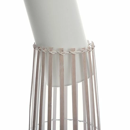 Best Sale ๐ Unbranded Tall White Fabric Inside Shade With Rattan Outer Shade Uplight ๐ฅ - Image 4
