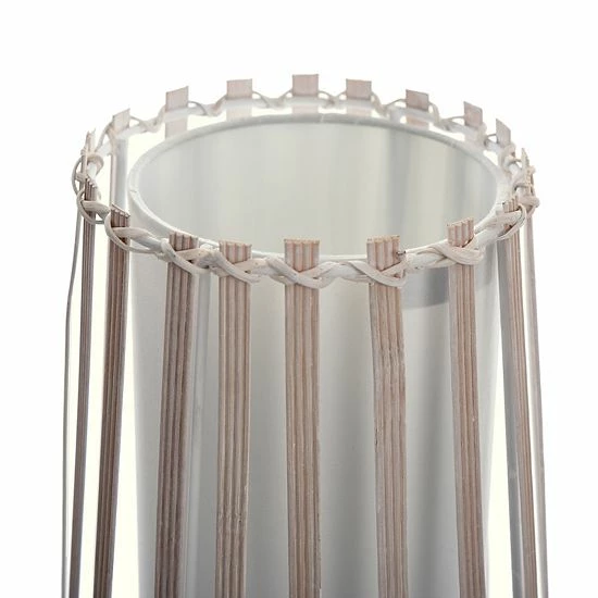 Best Sale ๐ Unbranded Tall White Fabric Inside Shade With Rattan Outer Shade Uplight ๐ฅ - Image 5