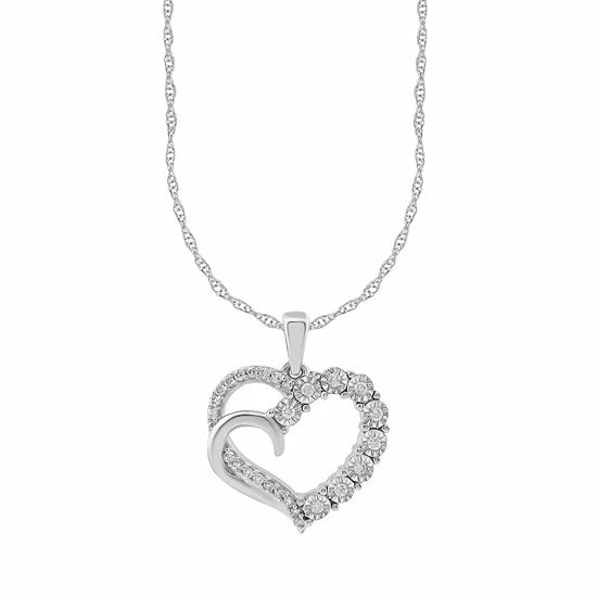 Best reviews of ๐คฉ Unbranded 10kt White Gold 1/5 Carat T.W. Diamond Heart Pendant Necklace โ