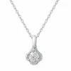 Cheapest 🎁 Unbranded 10k White Gold 1/4 Carat T.W. Diamond Solitaire Pendant Necklace 🎁