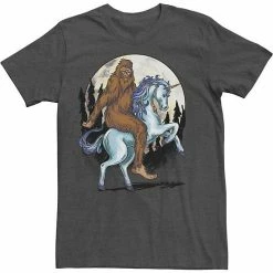 Top 10 🧨 Unbranded Big & Tall Big Foot On A Unicorn In The Moonlight Drawing Tee 🤩