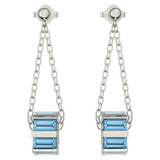 Deals ๐ฏ Unbranded Sterling Silver Blue Topaz Dangle Earrings โค๏ธ - Image 2