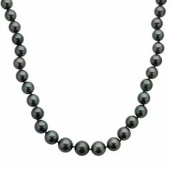 Buy 😉 Unbranded 18k White Gold Tahitian Cultured Pearl Necklace (9-11.5 Mm) - 18 In. 🛒