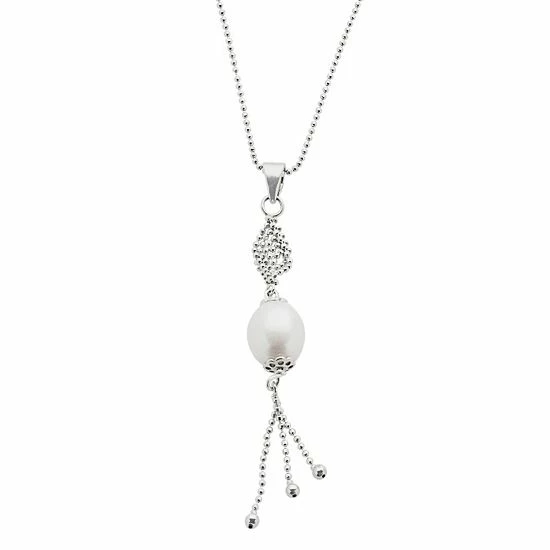 Hot Sale 😍 Unbranded Sterling Silver Freshwater Cultured Pearl Twist Pendant 😍