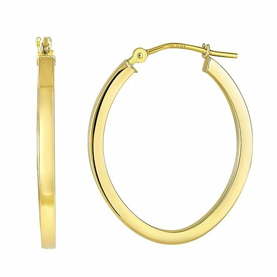 Outlet 🎉 Unbranded Forever 18K Oval Hoop Earrings ❤️