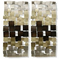Promo 👏 Unbranded Ombre Metal Panel Wall Decor 2-piece Set 💯