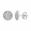 Promo 🔔 Unbranded 10k White Gold 1/2 Ct. T.W. Diamond Disc Stud Earrings 🔥