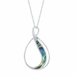 Top 10 ✨ Unbranded Sterling Silver Stone Inlay Teardrop Necklace Onyx 🛒
