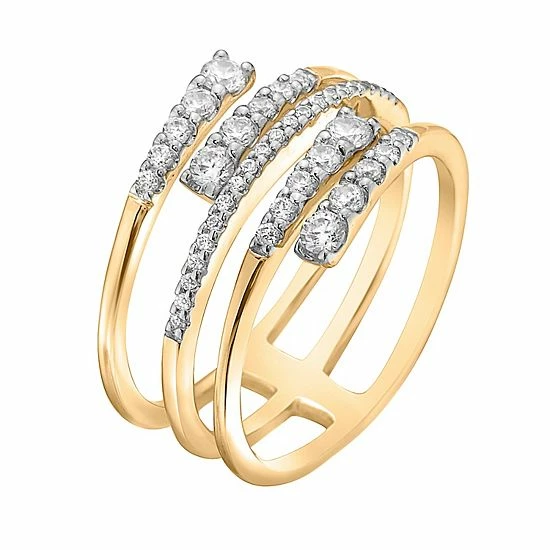 Cheap 🥰 Unbranded Irena Park 1/2 Carat T.W. Diamond Multi-Row Journey Ring 👍 - Image 2