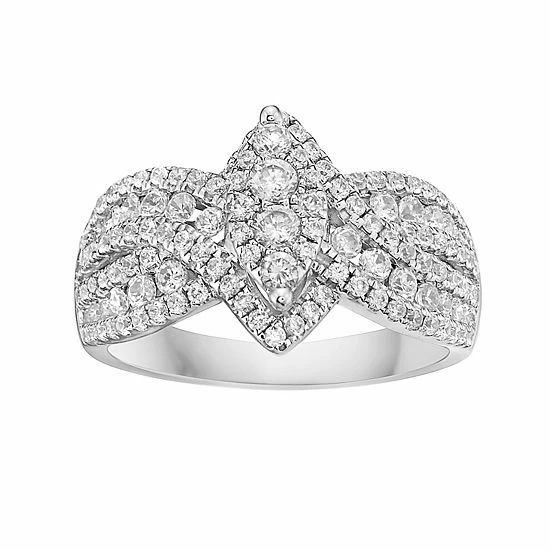 Wholesale 🤩 Unbranded Irena Park 1 1/6 Carat T.W. Diamond Crossover Ring 👏