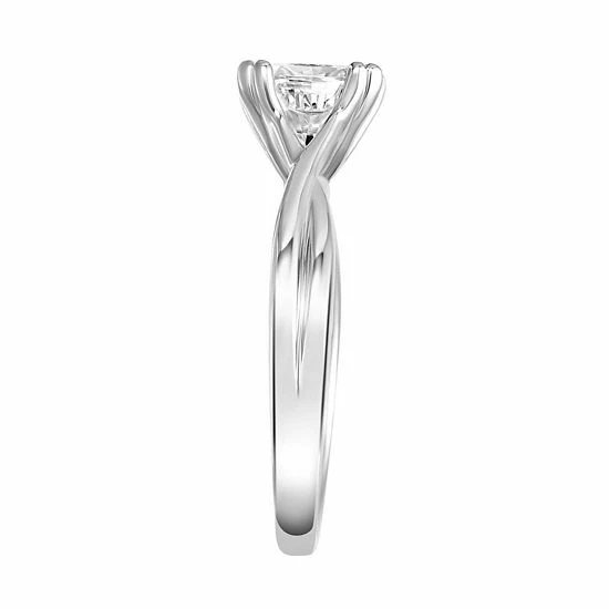 Top 10 ⌛ Unbranded Sterling Silver 1 Carat T.G.W. Lab-Created Moissanite Solitaire Engagement Ring ✔️ - Image 2