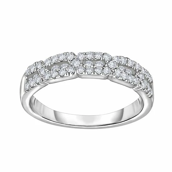 Coupon ⭐ Unbranded 14k White Gold 5/8 Carat T.W. Diamond Fashion Ring 🥰