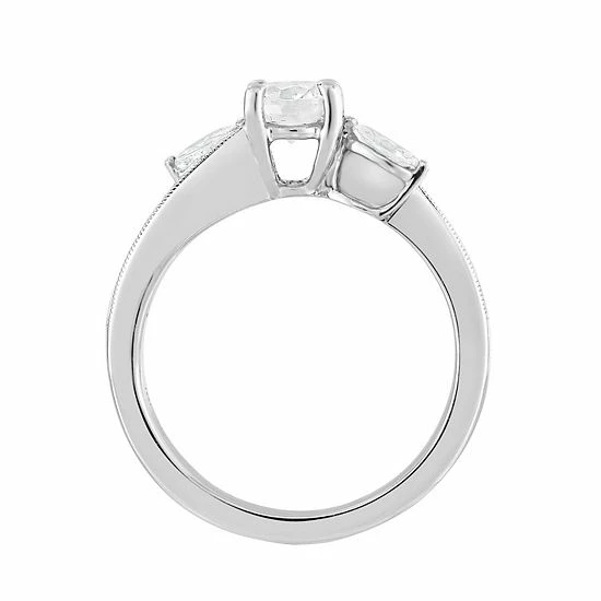 Coupon 🤩 Unbranded 14k White Gold 1 Carat T.W. Diamond Bypass Engagement Ring 🎁 - Image 3