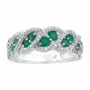 Cheapest 🌟 Unbranded 10k White Gold Emerald & 1/3 Carat T.W. Diamond Ring 🌟