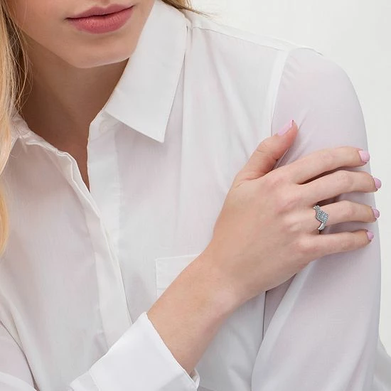 Top 10 👍 Unbranded 14k White Gold 5/8 Carat T.W. Diamond Bypass Engagement Ring 😀 - Image 2