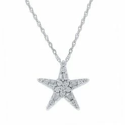 Best reviews of 👍 Unbranded 10k Gold 1/4 Carat T.W. Diamond Star Pendant Necklace 🎉