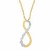 New ✨ Unbranded 10k Gold 1/4 Carat T.W. Diamond Journey Infinity Pendant Necklace 😉