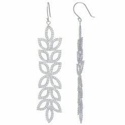 Best deal 🔔 Unbranded Sterling Silver Beaded Petal Linear Drop Earrings ⌛