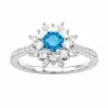 Coupon 🎁 Unbranded 10k White Gold 1 Carat T.W. Blue & White Diamond Ring ✨