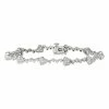 Hot Sale 🥰 Unbranded Sterling Silver 1 Carat T.W. Diamond Heart Link Bracelet 🛒