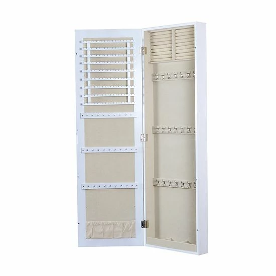 New 🔔 Unbranded Wall Mounted White Jewelry Mirror Armoire 🛒 - Image 2