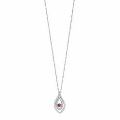 Best reviews of 🧨 Unbranded Sterling Silver Lab-Created Ruby & White Sapphire Marquise Pendant 🔔