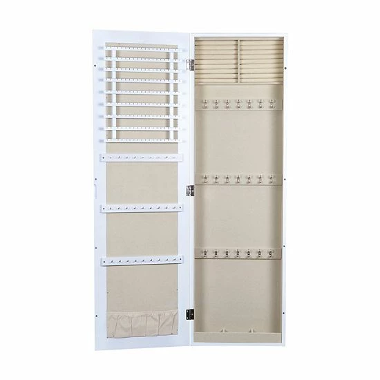 New 🔔 Unbranded Wall Mounted White Jewelry Mirror Armoire 🛒 - Image 3