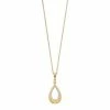 Buy 🌟 Unbranded 14k Gold Over Silver 1/5 Carat T.W. Diamond Teardrop Pendant ❤️