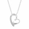 Brand new ✨ Unbranded Sterling Silver Diamond Accent Heart Pendant Necklace 💯