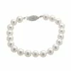 Flash Sale 🧨 Unbranded 18k White Gold AAA Akoya Cultured Pearl Bracelet (7.5-8 Mm) 🔔