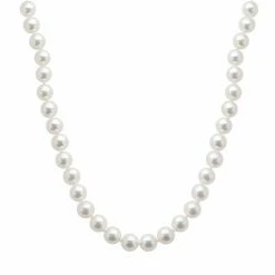 Top 10 🎁 Unbranded 18k White Gold AAA Akoya Cultured Pearl Necklace - 16 In. 👏