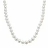 Cheap 🌟 Unbranded 18k White Gold AA Akoya Cultured Pearl Necklace - 16 In. 👍