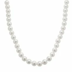 Cheap 🌟 Unbranded 18k White Gold AA Akoya Cultured Pearl Necklace - 16 In. 👍