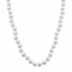 Brand new 🤩 Unbranded 18k White Gold AA Akoya Cultured Pearl Necklace - 18 In. 💯