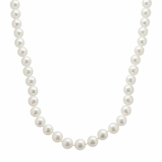 Best Sale 👍 Unbranded 18k White Gold AA Akoya Cultured Pearl Necklace - 18 In. 😀