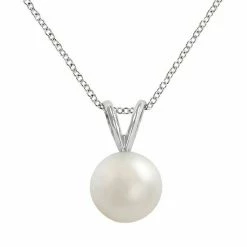 Brand new 😀 Unbranded 18k White Gold AAA Akoya Cultured Pearl Pendant 😉
