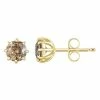 Deals 🥰 Unbranded 14k Gold 1 1/2 Carat T.W. Champagne Diamond 8-Prong Stud Earrings 😀