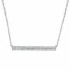 Buy 💯 Unbranded 10k White Gold 1/4 Carat T.W. Diamond Bar Necklace 🌟