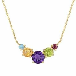 Promo 🥰 Unbranded Multi Color 10k Yellow Gold Necklace ✨