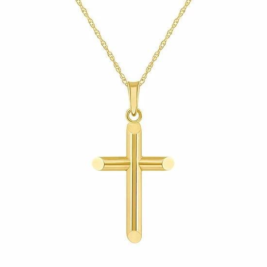 Hot Sale โ๏ธ Unbranded 14k Gold Cross Pendant Necklace ๐งจ