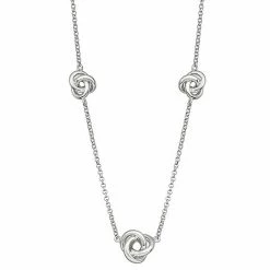 Brand new 🎁 Unbranded Sterling Silver Love Knot Station Necklace 😉