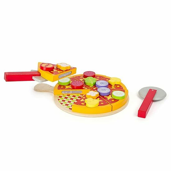 Best deal ❤️ Unbranded Small Foot Wooden Toys 21-Piece Pizza Cutting Playset ✨ - Image 3