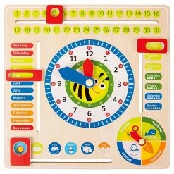 Promo 🧨 Unbranded Small Foot Wooden Toys Educational Calendar Board 👏