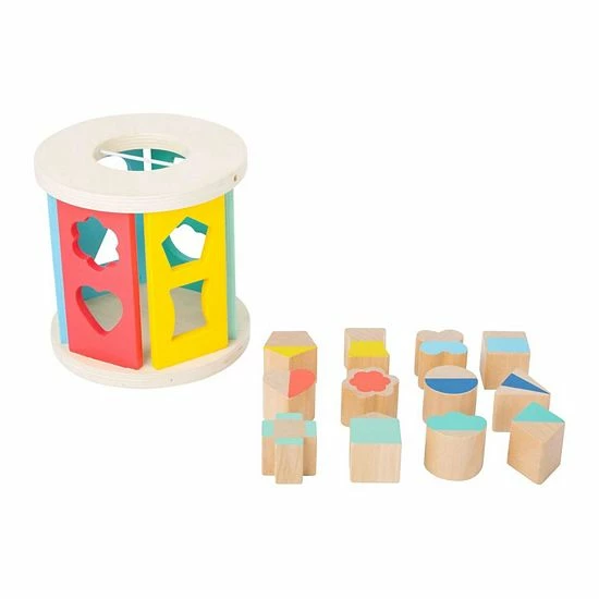 Brand new โค๏ธ Unbranded Small Foot Wooden Toys Rolling Shape-Sorting Game ๐