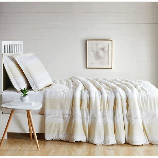 Promo ๐ Unbranded Cottage Classics Farmhouse Stripe Comforter Set ๐ - Image 2