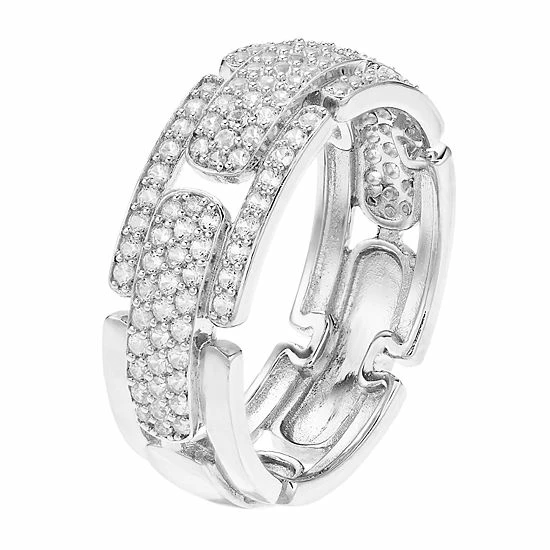 Discount ๐ฏ Unbranded 10k White Gold 3/4 Carat T.W. Diamond Pave Ring ๐ - Image 2