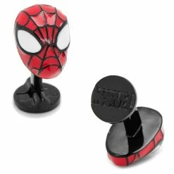 Best Sale 🌟 Unbranded Marvel Comics 3D Spider-Man Mask Cuff Links 😍