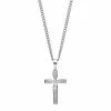 Best Sale 🤩 Unbranded Men's Stainless Steel The Lord's Prayer Crucifix Pendant Necklace 🌟